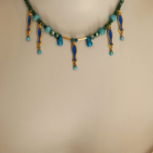 Mina's handmade glass beads necklace